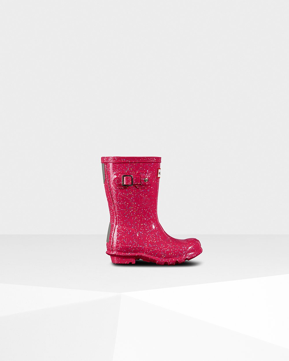 Kids Hunter Original Little Giant Glitter | Rain Boots Pink | NZ-63942-VPWK